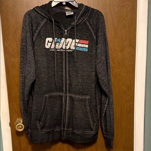 Hasbro G.I. Joe Black zip up lightweight Hoodie size L(42-44)